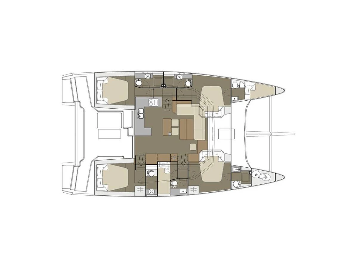 Dufour 48 Salazar layout
