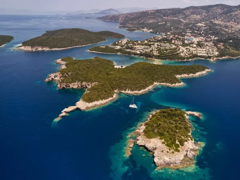 Lagoon 55 AZUL – Aerial view of the Ionian islands