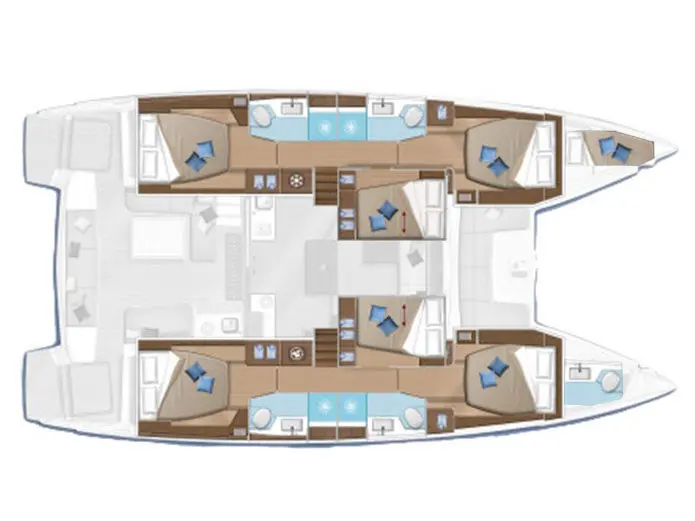 Lagoon 50 Badi layout