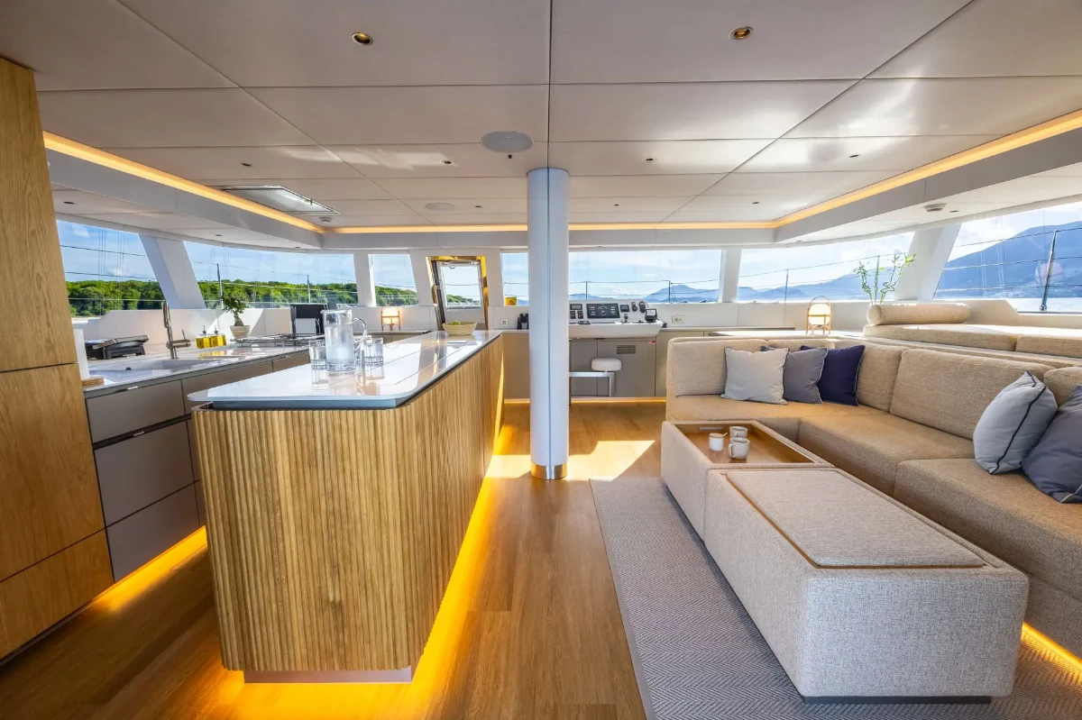 Sunreef 60 MYMARIA – Saloon and galley