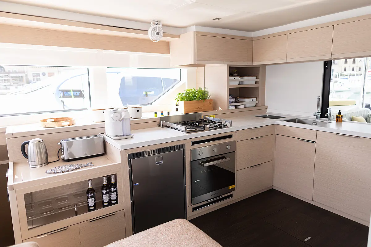 Lagoon 55 Cara galley