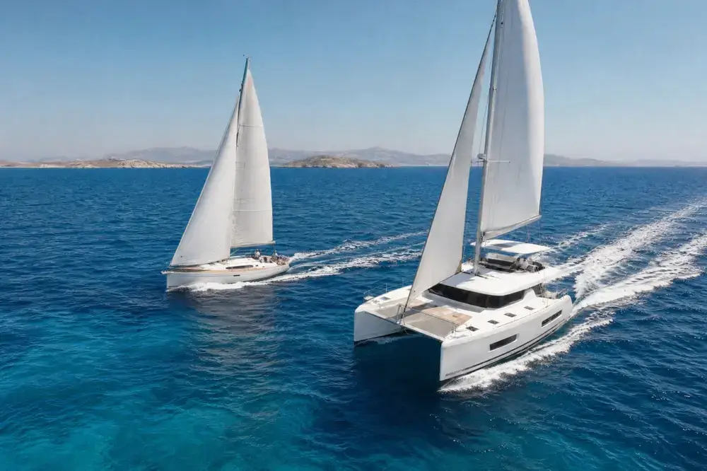 catamaran speed in knots