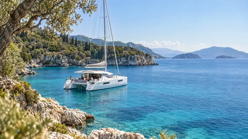 private catamaran charter ionian islands
