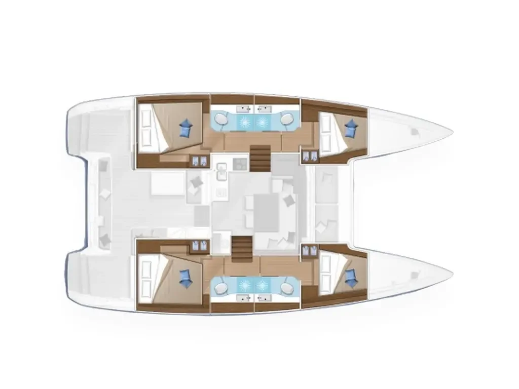 Lagoon 40 Gelso layout