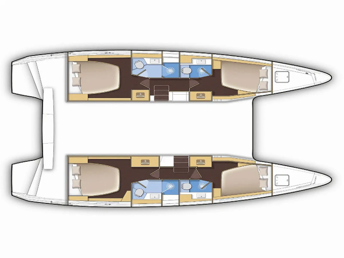 Lagoon 42 Magellan layout