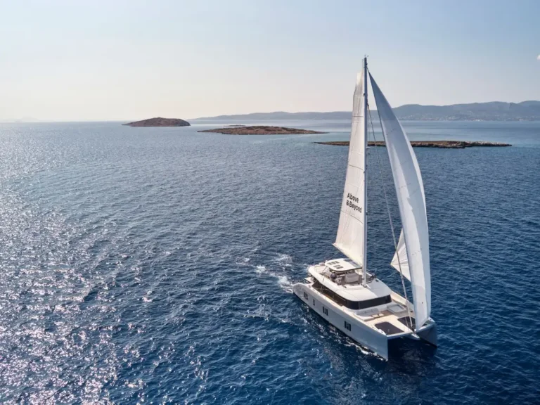 Above & Beyond under sail
