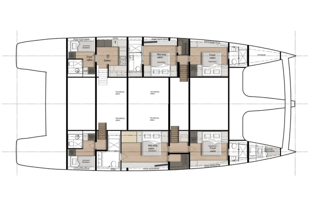ABOVE & BEYOND yacht layout