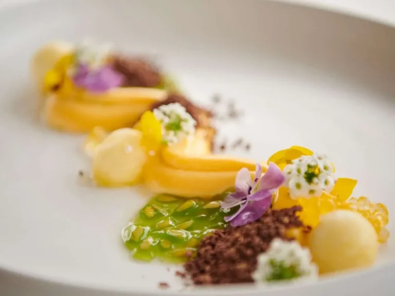 Chef Savvas’s plated cuisine aboard ABOVE & BEYOND