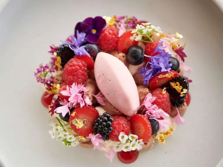 Dessert presentation aboard ABOVE & BEYOND