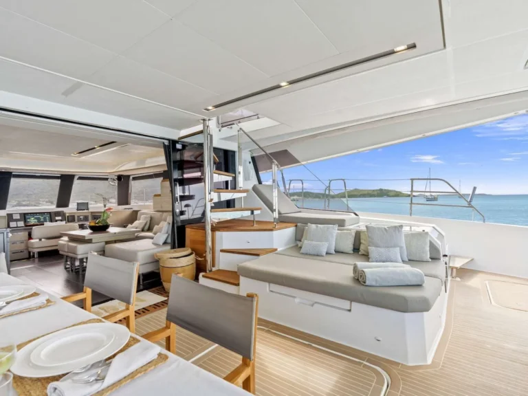 Fountaine Pajot Alegria 67 ADEONA – Saloon to aft deck
