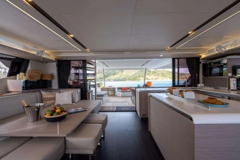 Fountaine Pajot Alegria 67 AZURE – saloon and galley