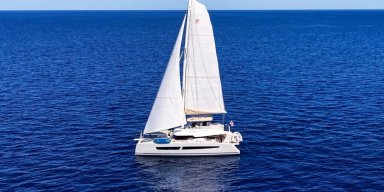 Fountaine Pajot Alegria 67 BLUESATION – under sail