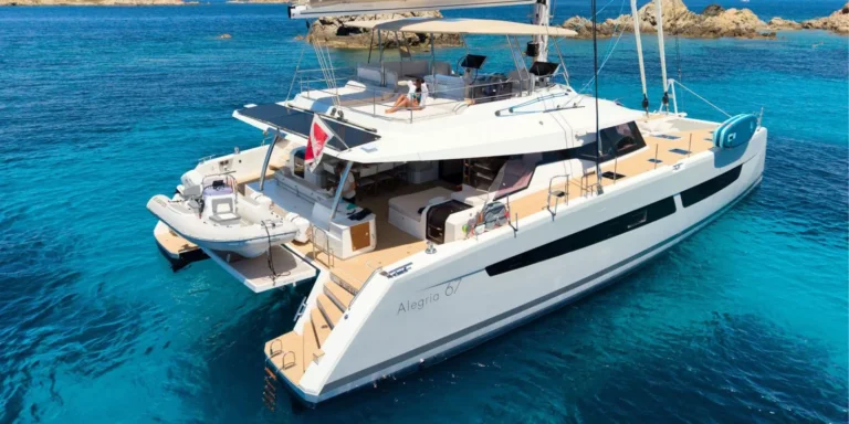 Fountaine Pajot Alegria 67 BLUESATION – aerial view
