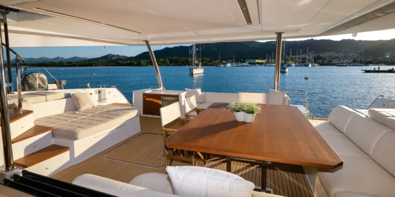 Fountaine Pajot Alegria 67 BLUESATION – aft cockpit