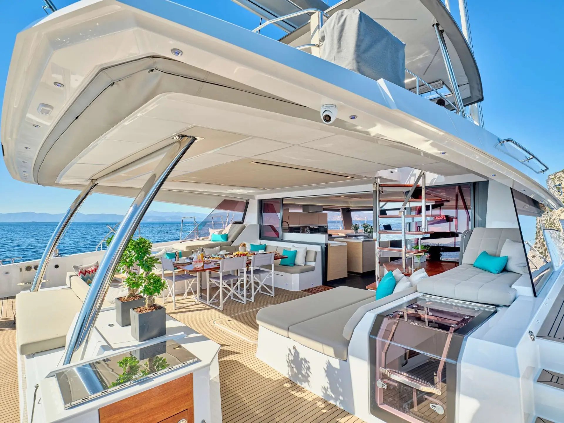 Fountaine Pajot Alegria 67 SUNMOON – Aft deck