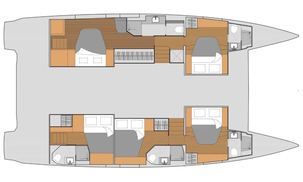 BLUE ONE yacht layout