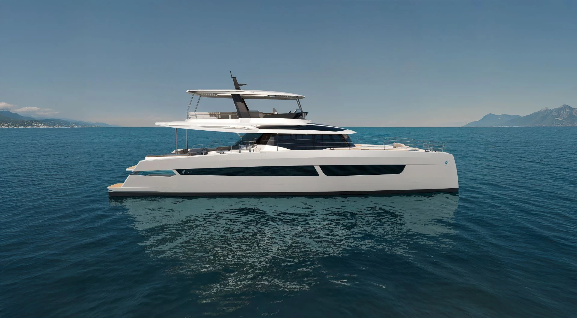 Fountaine Pajot power catamaran ELLY II – Under way