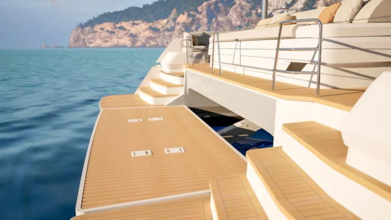 Fountaine Pajot power catamaran ELLY II – Swim platform
