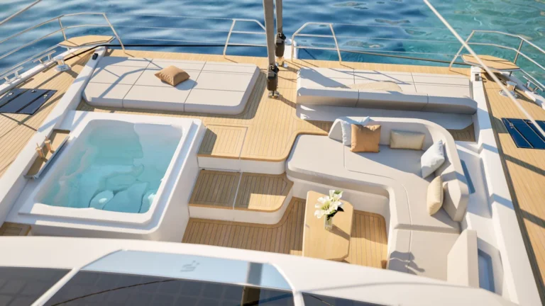Fountaine Pajot power catamaran ELLY II – Foredeck Jacuzzi