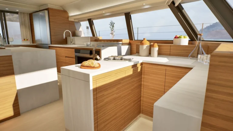 Fountaine Pajot power catamaran ELLY II – Galley