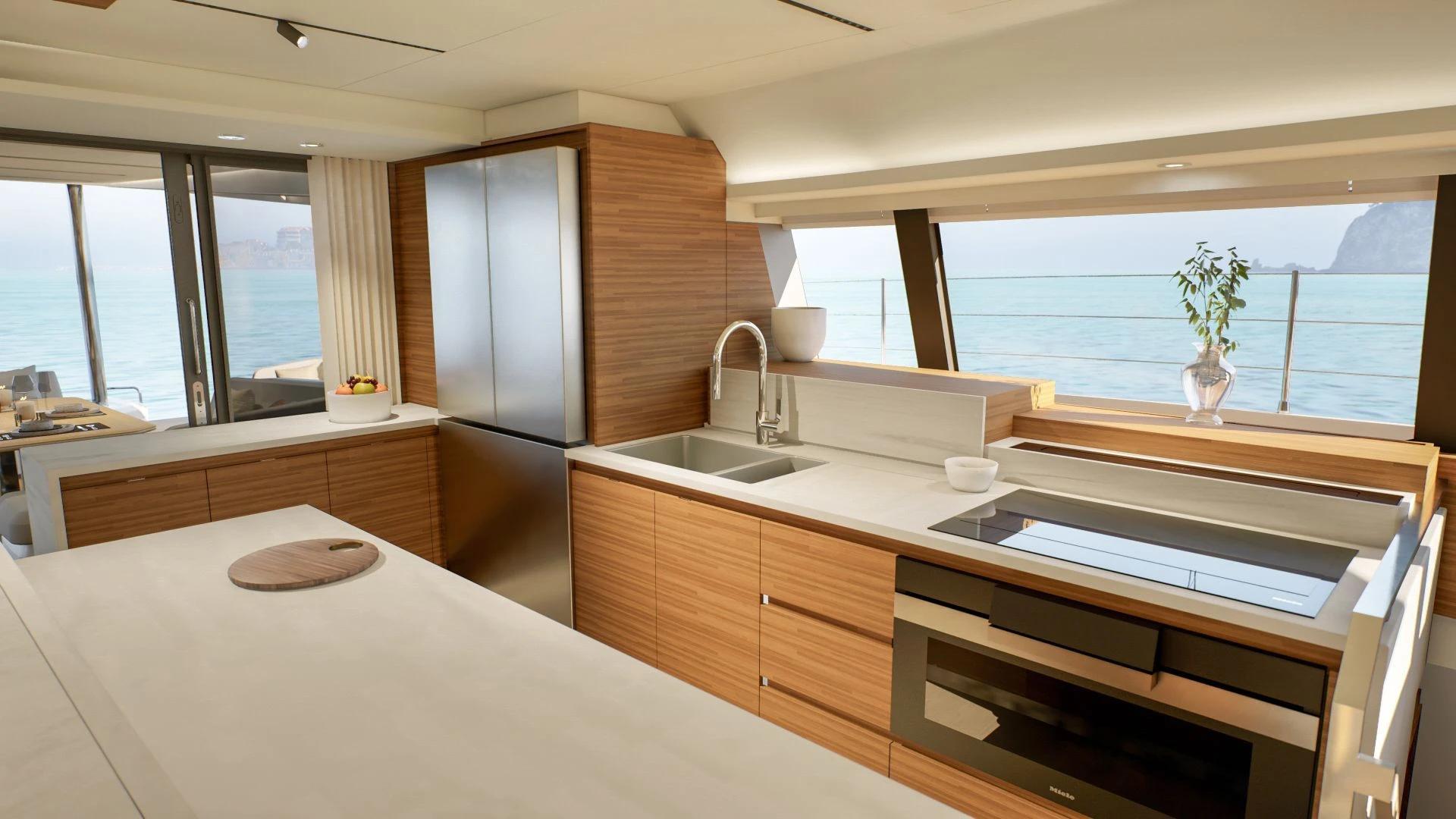 Fountaine Pajot power catamaran ELLY II – Galley counter