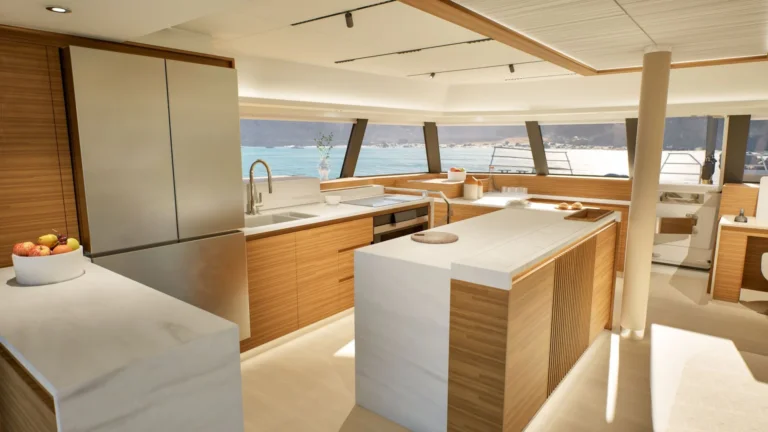 Fountaine Pajot power catamaran ELLY II – Galley island