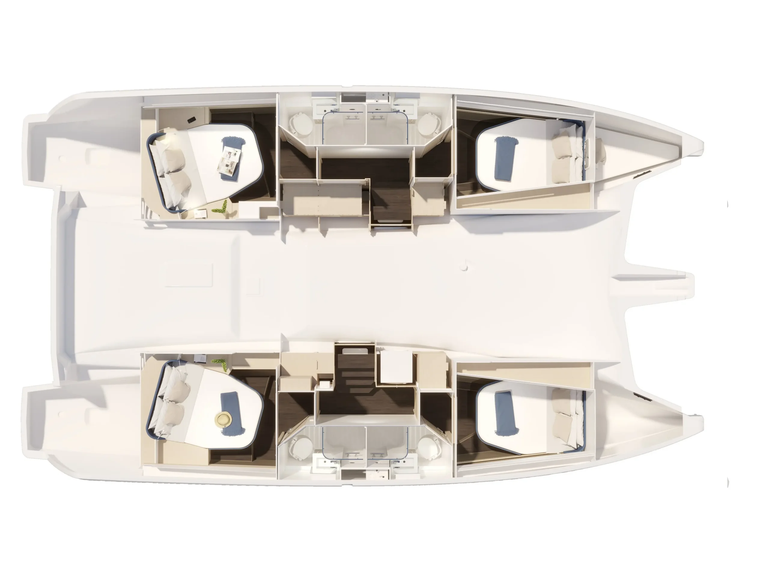 FP 44 Skywalker Croatia catamaran layout