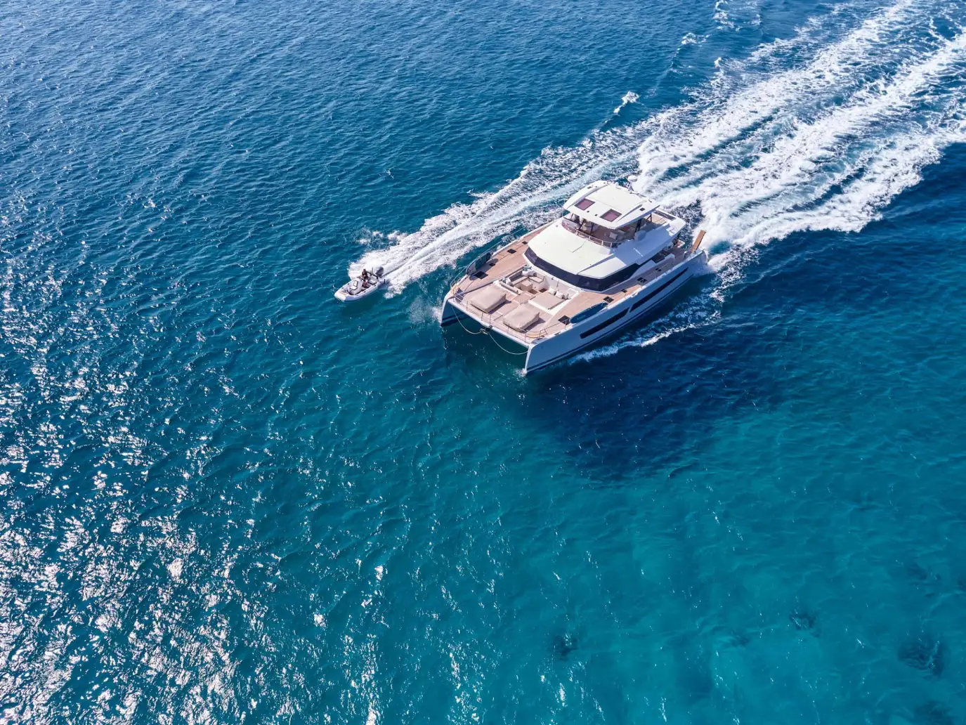 Fountaine Pajot Power 67 ELLY – Cruising from above