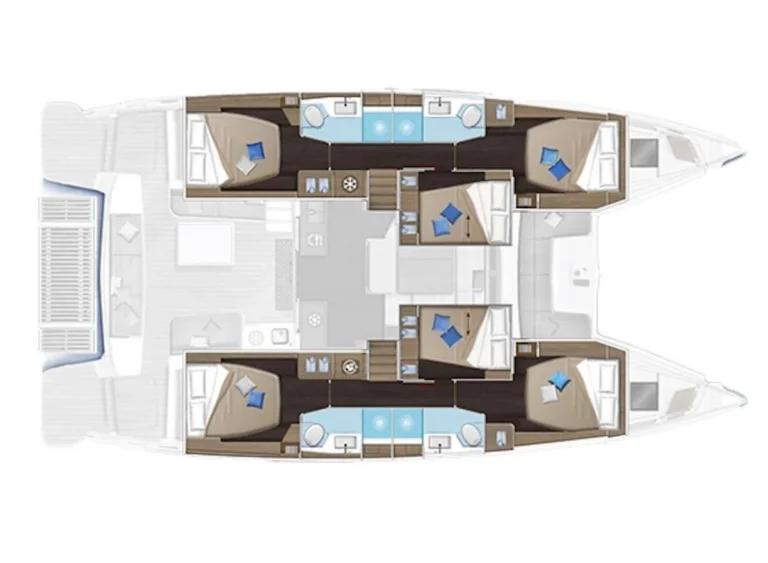 Lagoon 51 QUEEN ALEXANDRA – layout