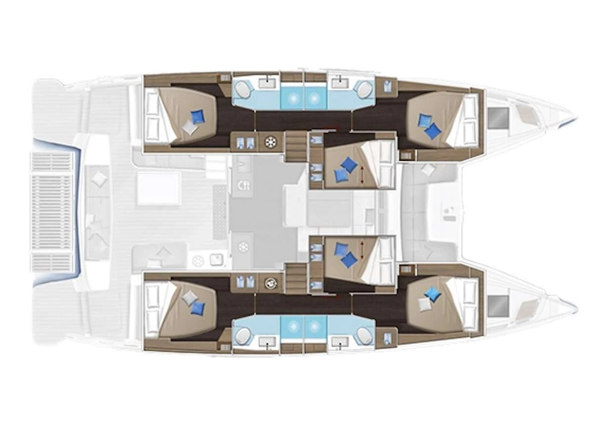 Lagoon 51 QUEEN ALEXANDRA – layout