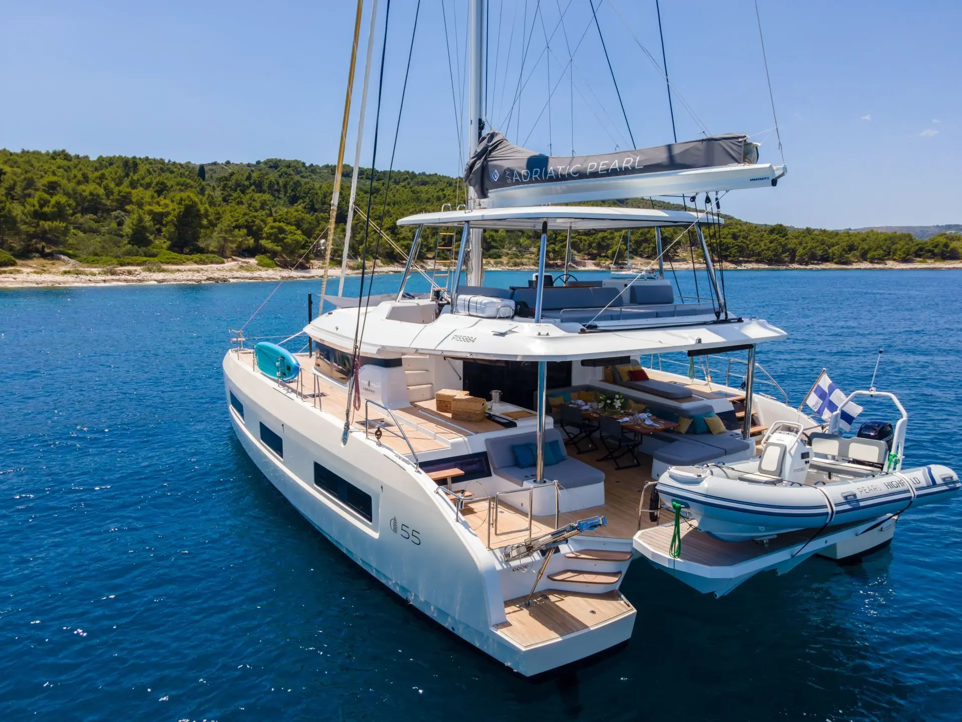 Lagoon 55 ADRIATIC PEARL – at anchor