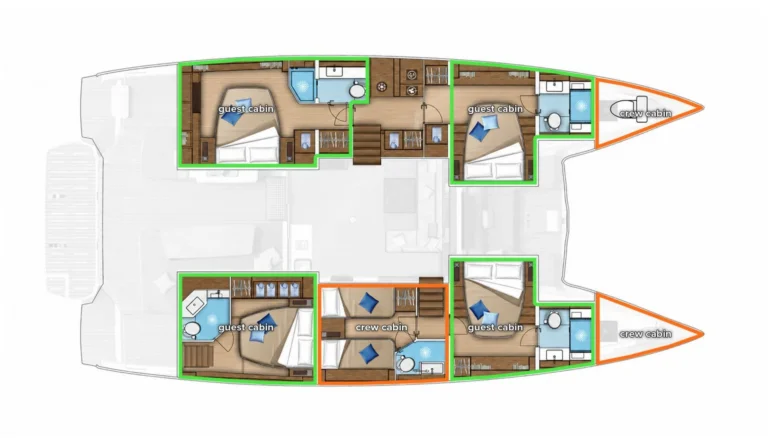 Lagoon 55 ADRIATIC PEARL – layout