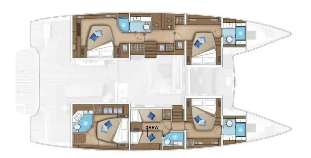 AURELIA yacht layout