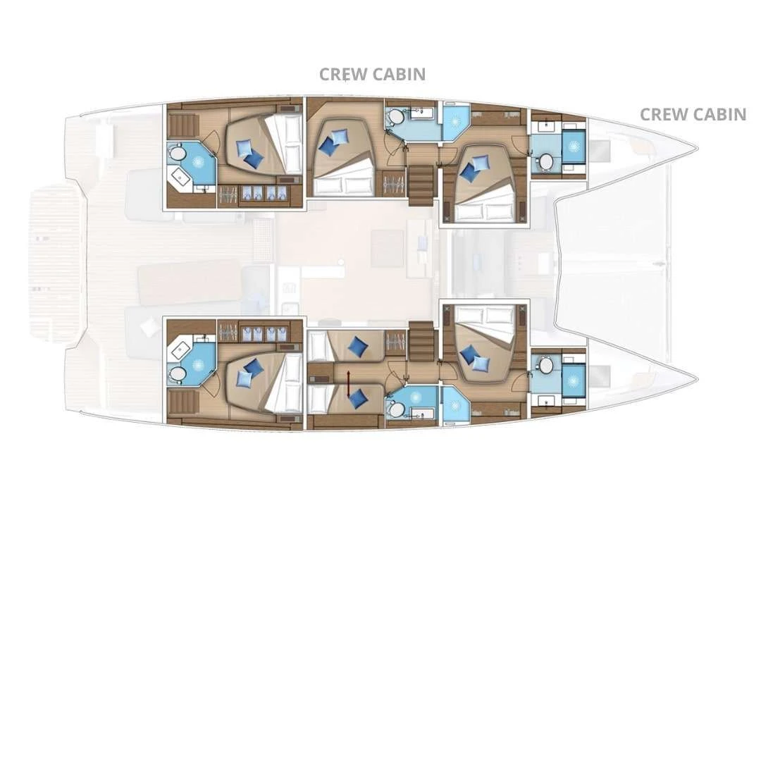 Lagoon 55 EL BLUE – layout