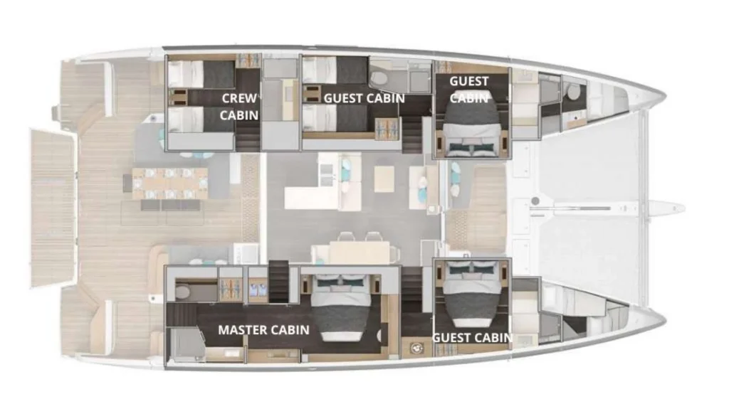 CATWALK I yacht layout