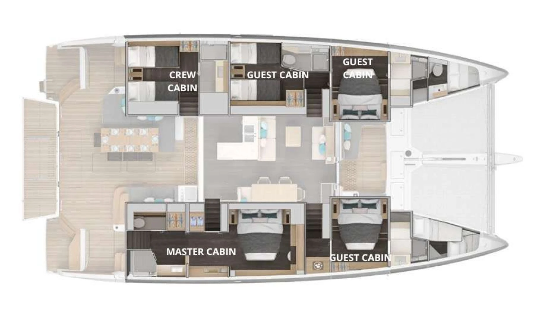 Lagoon 60 CATWALK I – layout