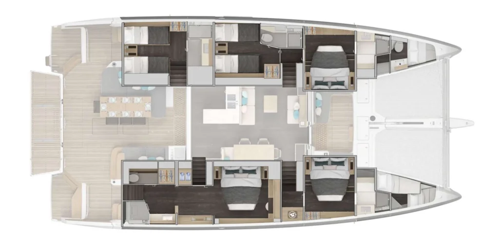 MONTECRISTO yacht layout