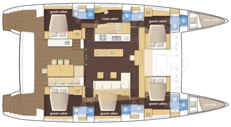 Lagoon 620 ADRIATIC LION – layout
