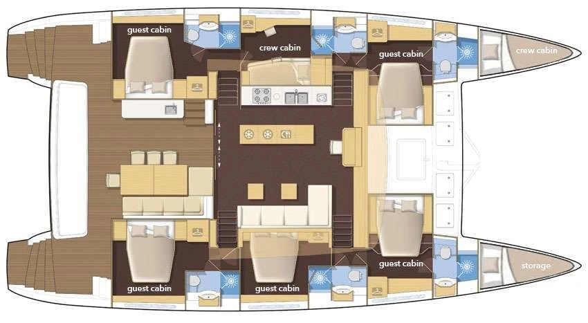 Lagoon 620 ADRIATIC LION – layout