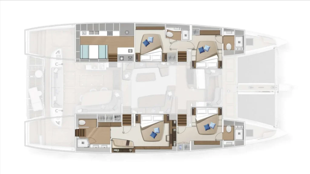 AMAREA yacht layout