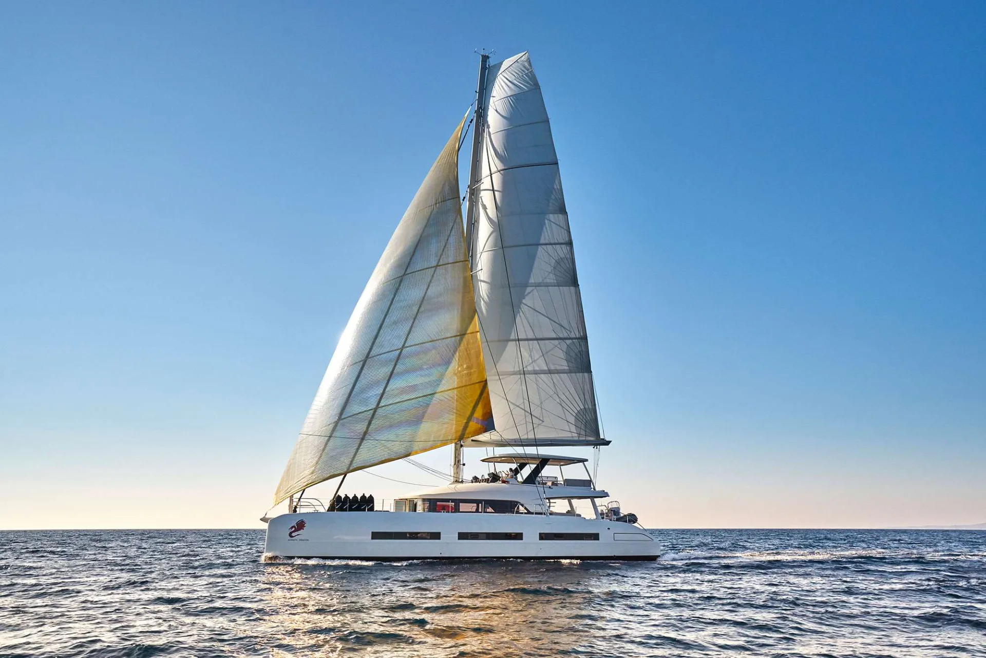 Lagoon 77 ADRIATIC DRAGON – Under sail on the Adriatic