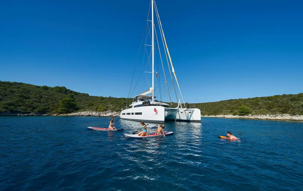 Lagoon 77 ADRIATIC DRAGON – Water toys in the bay