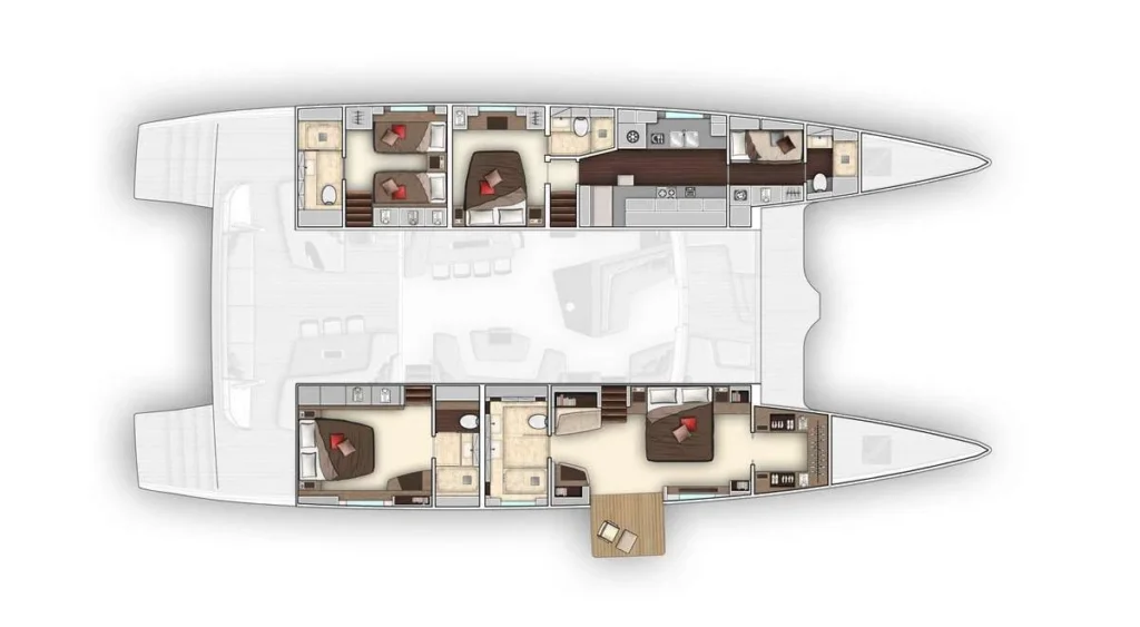 LA GATTA yacht layout