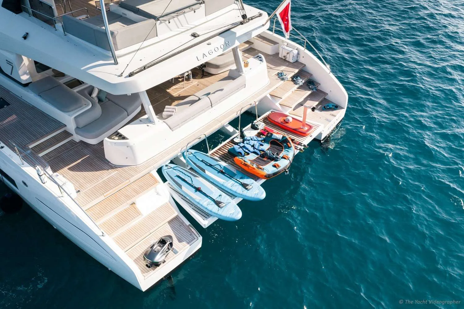 Lagoon Seventy 7 REVA NUI – water toys at the swim platform