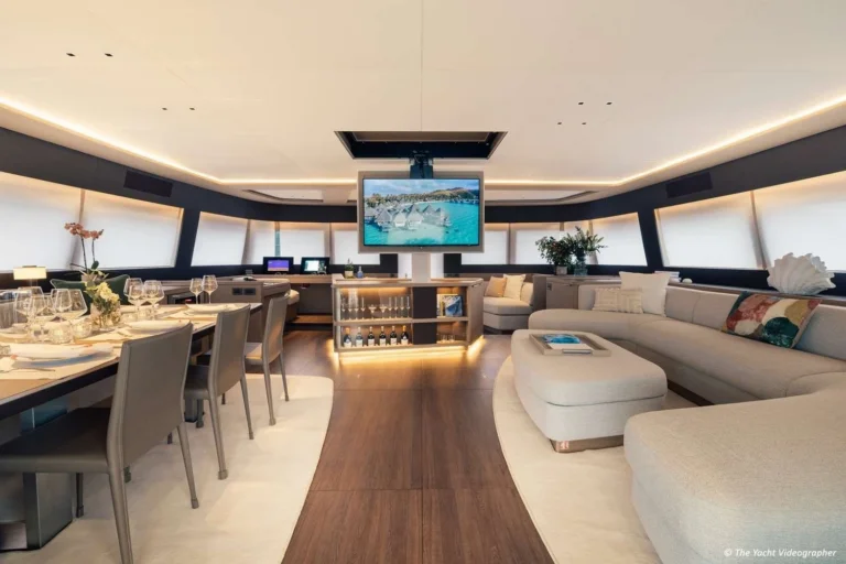 Lagoon Seventy 7 REVA NUI – saloon and galley