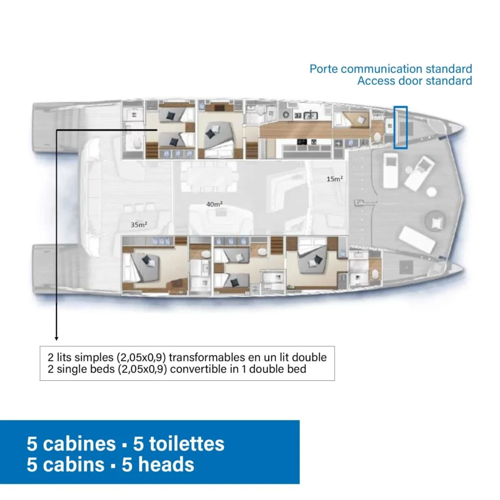 CRAZY HORSE yacht layout