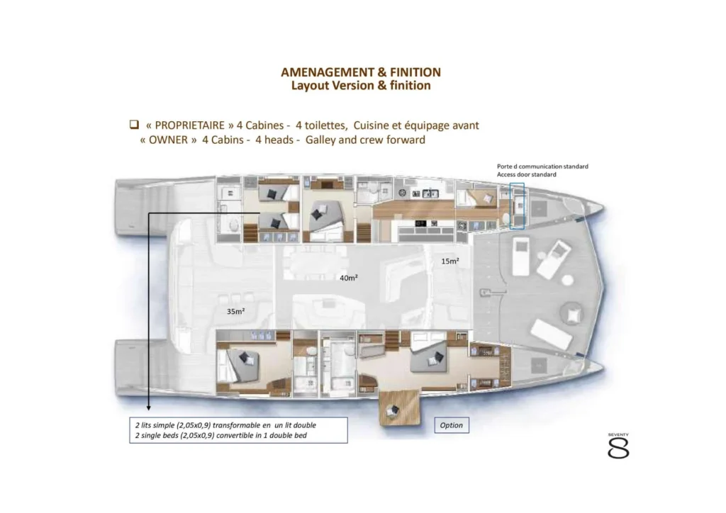 FRENCHWEST yacht layout
