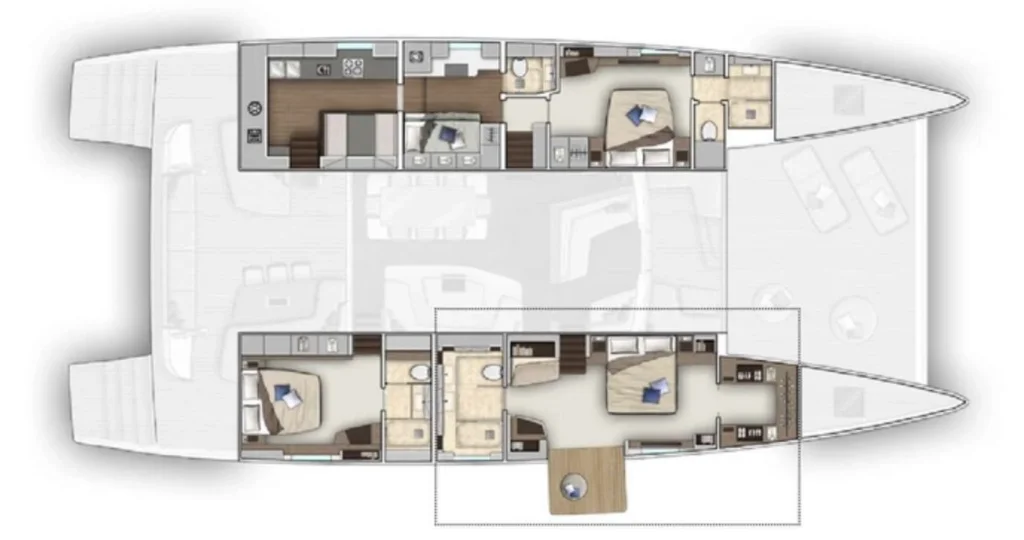 JUST MARIE II yacht layout