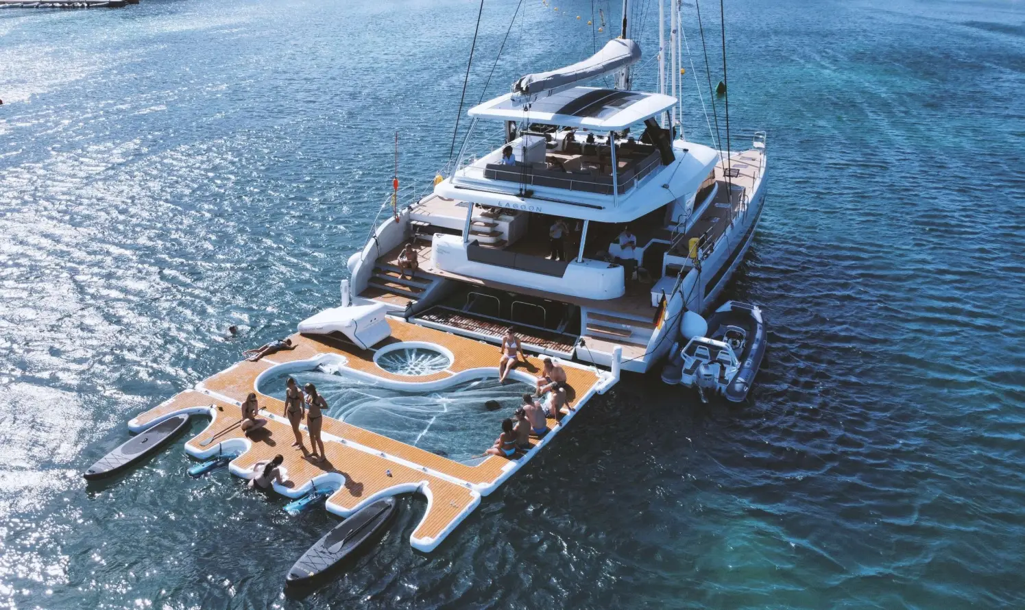 Lagoon Sixty 5 TRIWING ENDOR – aerial view