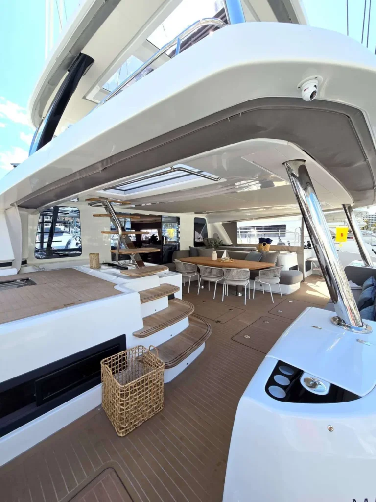 Lagoon Sixty 5 TRIWING ENDOR – aft cockpit